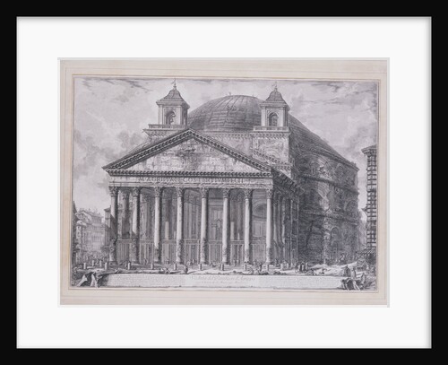 A View of the Pantheon of Agrippa with the Church of Santa Maria by Giovanni Battista Piranesi