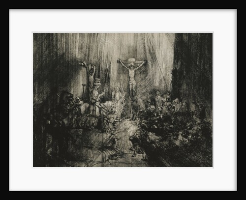 Christ Crucified Between the Two Thieves -'The Three Crosses' by Rembrandt van Rijn