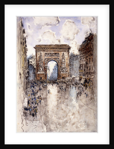 La Porte St. Denis, Paris by Frank Myers Boggs