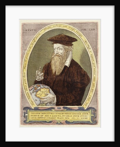 Portrait of the cartographer, Gerardus Mercator by Anonymous