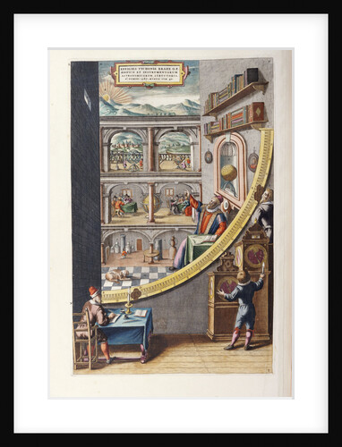 Astronomer Tycho Brahe, aged 40, with Astronomical Instruments, 1587 by Joan Blaeu