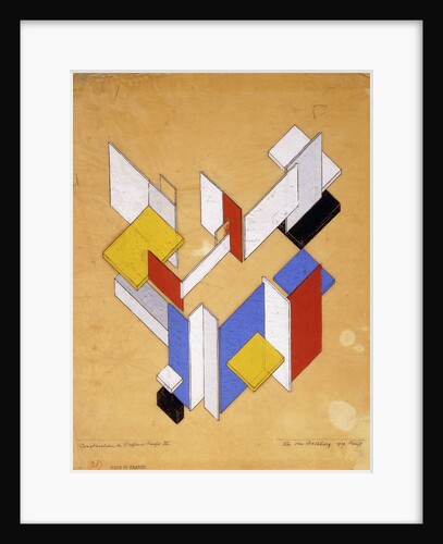 The Construction of Space - Time III by Theo van Doesburg