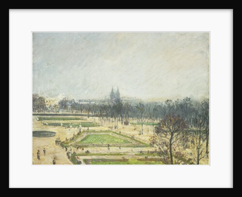 The Tuileries Ponds, Mist by Camille Pissarro