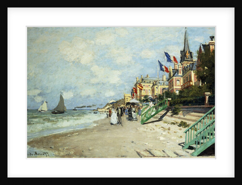 The Beach at Trouville by Claude Monet
