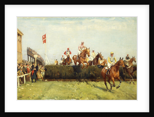 The Grand National Steeplechase: Valentine's Jump by John Sanderson Wells