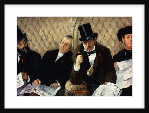 In the Railway Carriage by Pierre Carrier-Belleuse