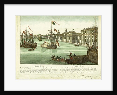 A View of Philadelphia by Balthazar Frederic Leizelt