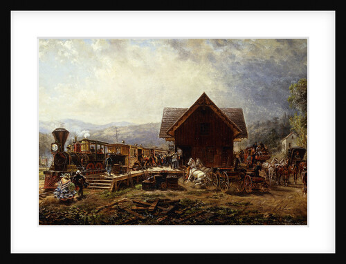The 9.45 A.M. Accomodation, Stratford, Connecticut by Edward Lamson Henry