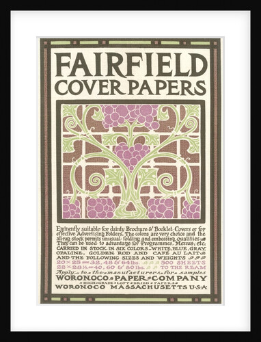 Fairfield Cover Paper, Arts & Crafts by Anonymous