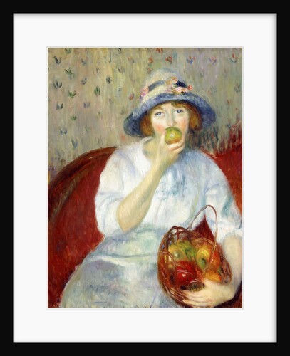 Girl with Green Apple by William James Glackens