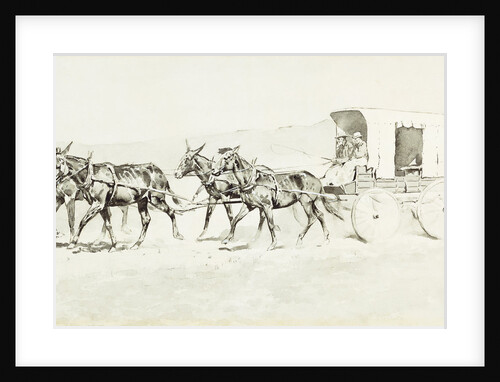 One of Williamson's Stages by Frederic Remington