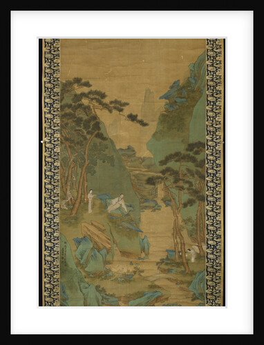 A Scholar Listening to a Waterfall by Li Shizuo