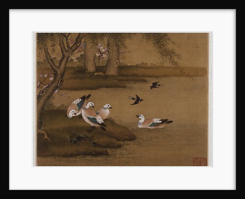 Ducks and swallows: from an album of bird paintings by Gao Qipei