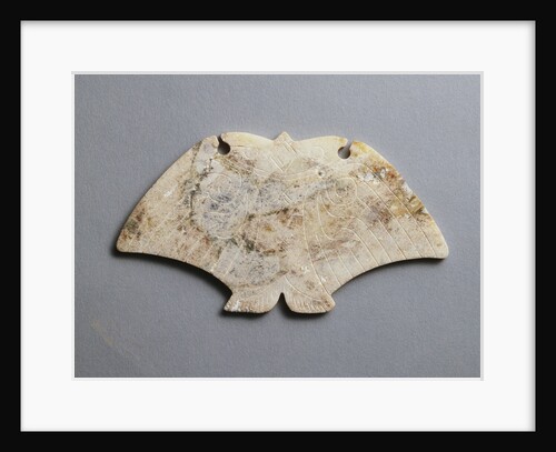 Shang dynasty rare archaic jade owl plaque by Anonymous