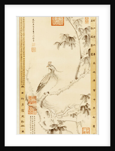 A Phoenix Standing on a Chinese Parasol Tree by Empress Dowager Cixi