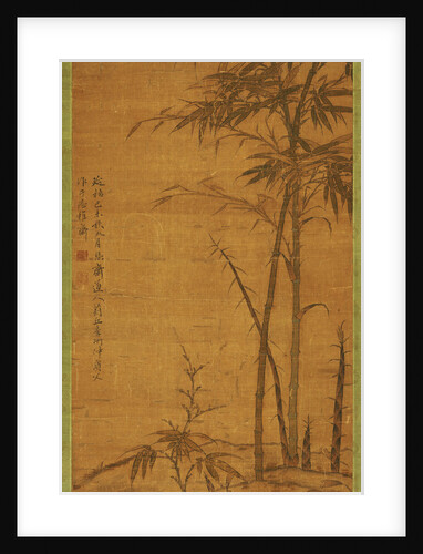 Green Bamboo in the Sheong Gu (Fine Outline) style by Li Kan
