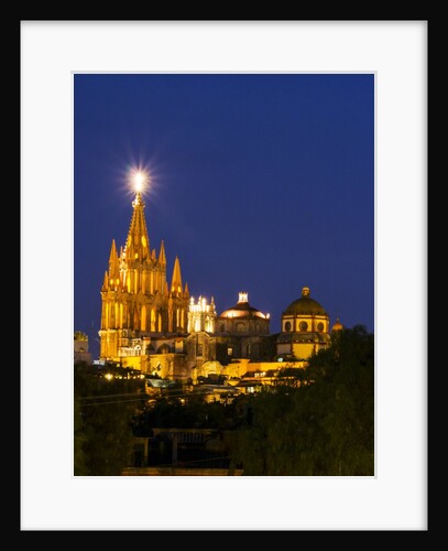 Evening Lights Parroquia Archangel Church San Miguel de Allende, Mexico by Anonymous