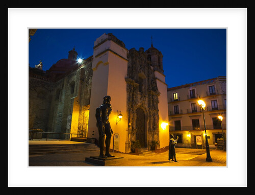 Night Lighting of the city of Guanajuato and the Statues of the main Jardin by Anonymous