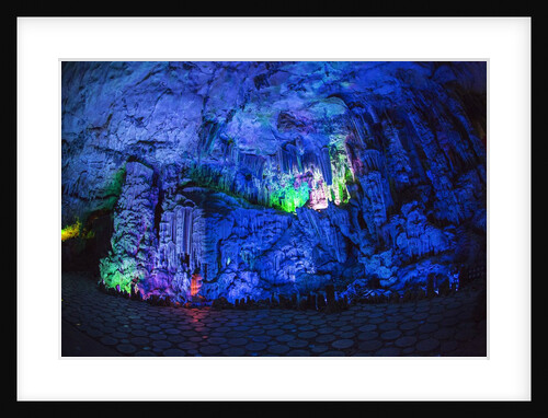 Multi Colored Lights in the Reed Flute Cave by Anonymous