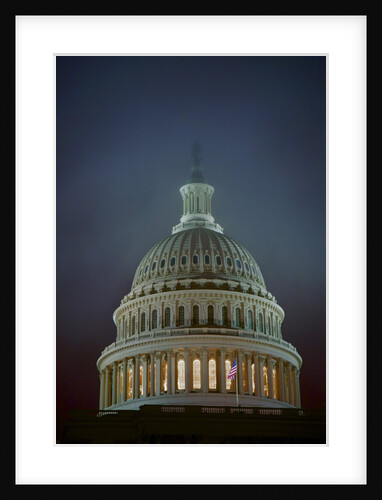 US Capitol in Fog by Anonymous