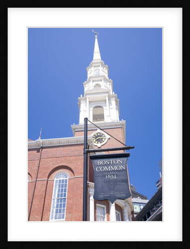 Church Steeple and Boston Common by Anonymous