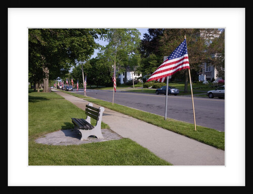 US Flag on Memorial Day, Concord, MA by Anonymous
