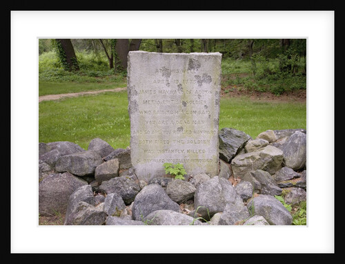 American Revolution stone marker by Anonymous