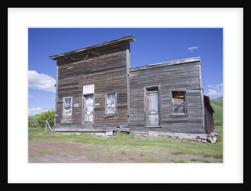 Deserted western town front by Anonymous