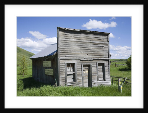 Deserted western town front by Anonymous