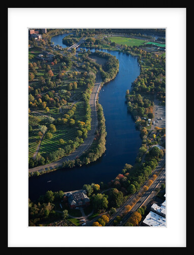 Sunrise Aerials of Charles River, Cambridge, Boston and New England by Anonymous