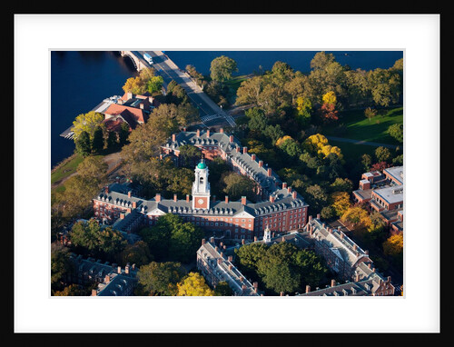 Sunrise Aerials of Eliot House Clock Tower, Harvard, New England by Anonymous