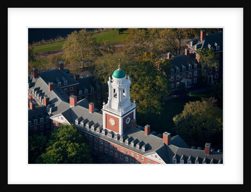 Sunrise Aerials of Eliot House Clock Tower, Harvard, New England by Anonymous
