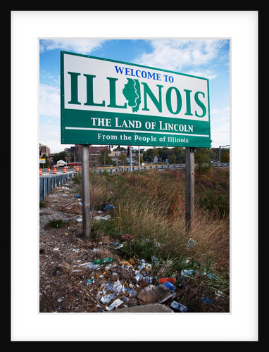 Welcome to Illinois and trash by Anonymous