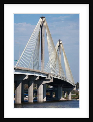 The Clark Bridge over the Mississippi River, also known as Cook Bridge, at Alton, Illinois by Anonymous