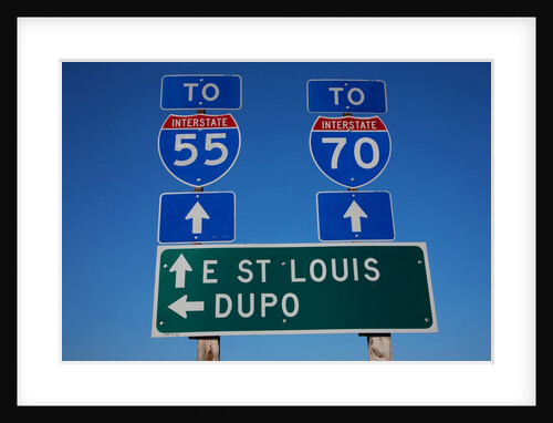 Interstate highway 55 and 70 outside of East St. Louis, Illinois by Anonymous