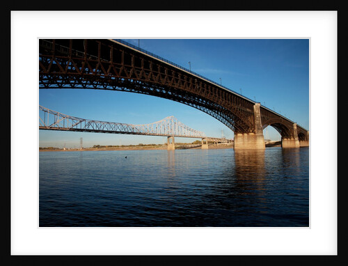Eads Bridge on the Mississippi River, St. Louis, Missouri by Anonymous