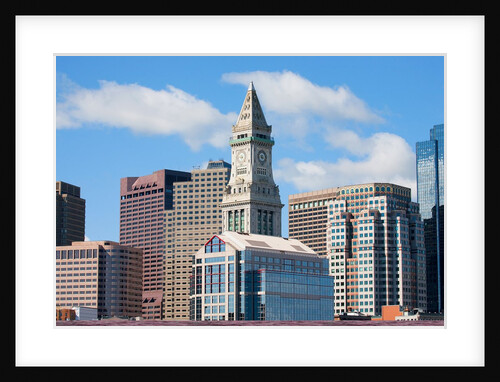 Boston Skyline at sunrise features Commerce House Tower, Boston, MA. by Anonymous
