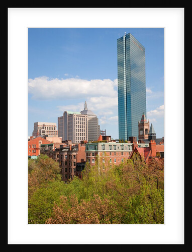 John Hanncock Tower at Back Bay in summer, Boston, MA by Anonymous