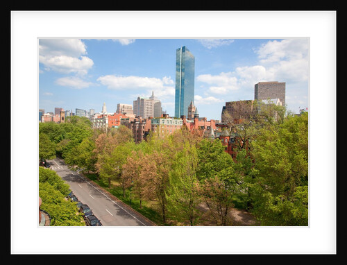 John Hanncock Tower at Back Bay in summer, Boston, MA by Anonymous