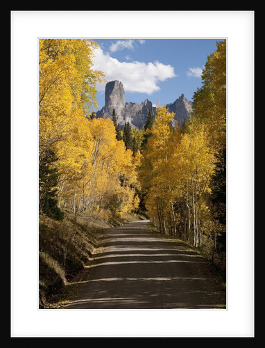 Chimney Peak and Courthouse Mountains in the Uncompahgre National Forest, Colorado by Anonymous