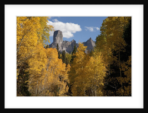 Chimney Peak and Courthouse Mountains in the Uncompahgre National Forest, Colorado by Anonymous