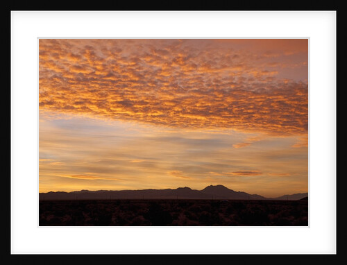 Sunrise over mountains of California by Anonymous