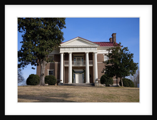 Tulip Grove Greek Revival home of Andrew Jackson Donelson, President Andrew Jackson's secretary, The Hermitage, Nashville, TN by Anonymous