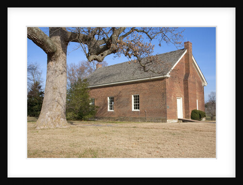 The Hermitage Church, built in 1824, The Hermitage, President Andrew Jackson Mansion, Nashville, Davidson County, Tennessee, USA by Anonymous