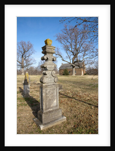 Tombstone at The Hermitage Church, built in 1824, The Hermitage, President Andrew Jackson Mansion and Home, Nashville, Davidson County, Tennessee, USA by Anonymous
