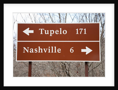 Signs to Tupelo and Nashville by Anonymous