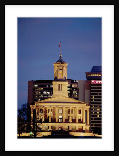 State Capitol of Tennessee, Nashville at dusk by Anonymous
