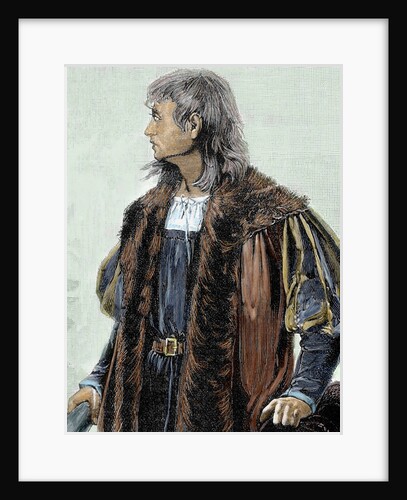 Christopher Columbus (1451 -1506) . Navigator, colonizer, and explorer. by Anonymous