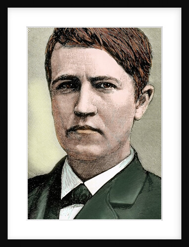 Edison, Thomas Alva (1847-1931). American Inventor. by Anonymous