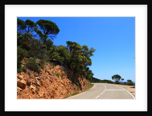 View of the coast from the panoramic road to Sant Feliu de Guixols by Anonymous